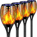 Bronze 96 LED Flickering Flames Torch Lights Outdoor Solar Landscape Lighting (4) L2141