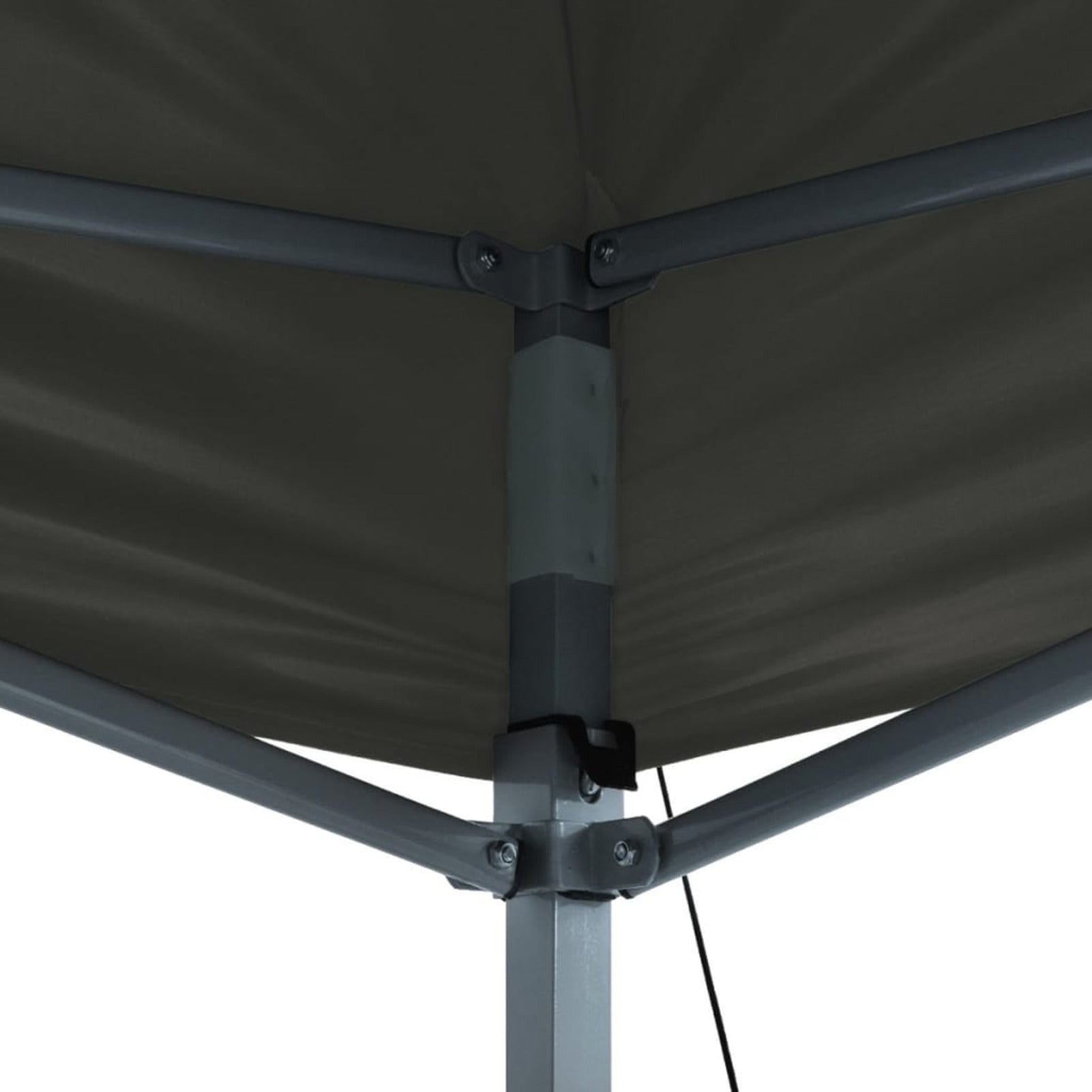 Folding Party Tent Outdoor Gazebo Canopy Steel Frame Sunshade Shelter Anthracite 9.8ft x 13.1ft x 10.3ft D856693