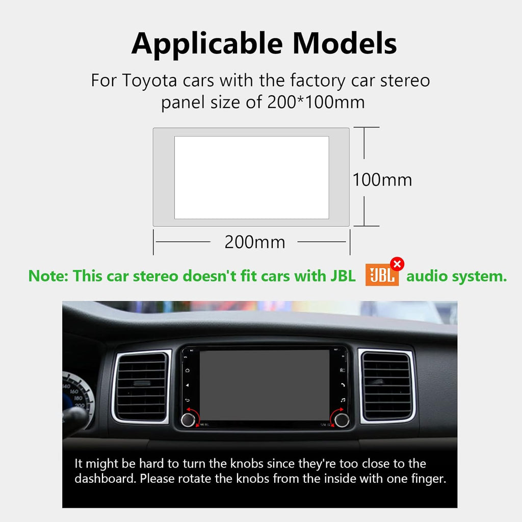 7 Inch Double Din Car Stereo Receiver with Bluetooth 5.0 Q831929