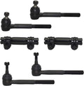 4WD Front Inner & Outer Tie Rods + Adjustment Sleeve 6pc Set J226450
