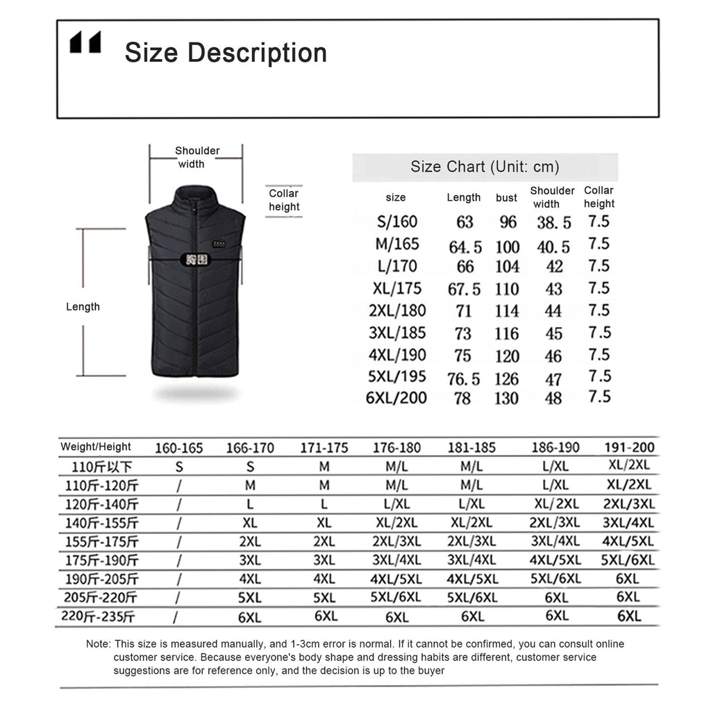 Waterproof Heated Vest with 4 in 1 Smart Controller W906544