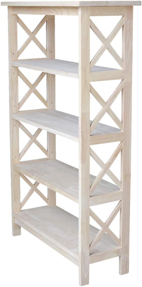 Unfinished 4-Tier Bookcase M7808