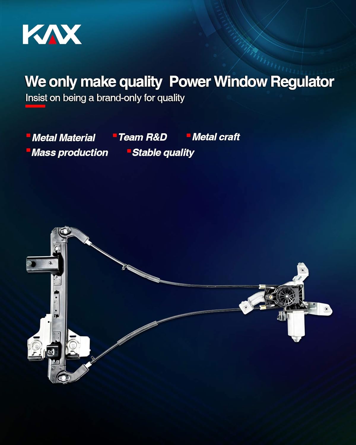 Power Window Regulator and Motor Assembly Rear Left Driver Side Pack of 2 V972