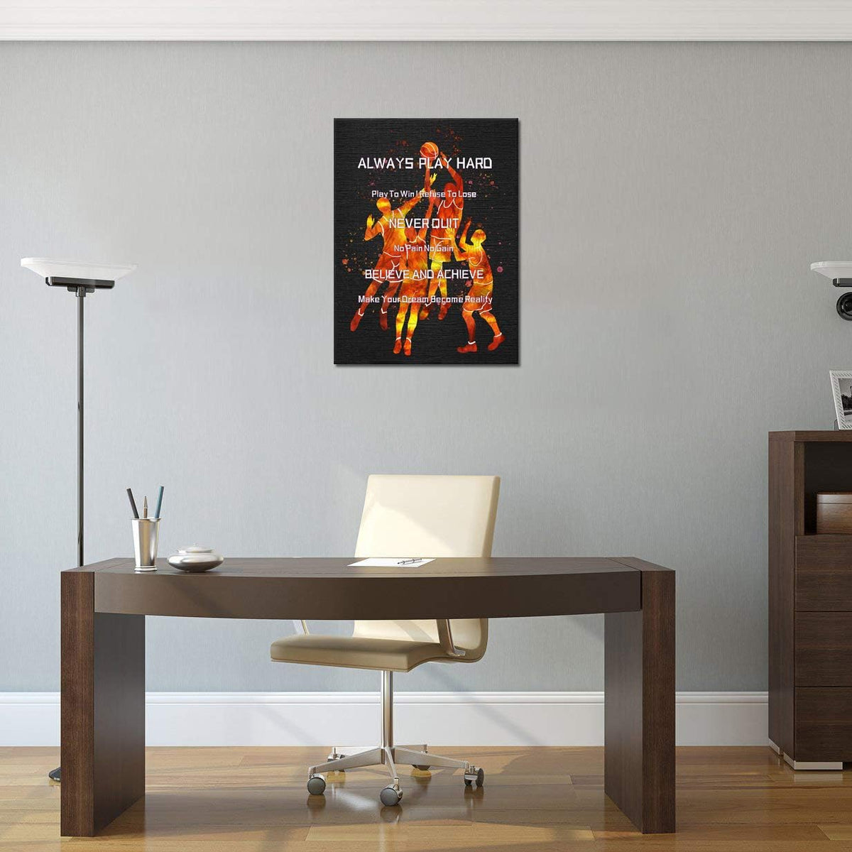 Basketball Wall Art Canvas Print 24x32inch N627