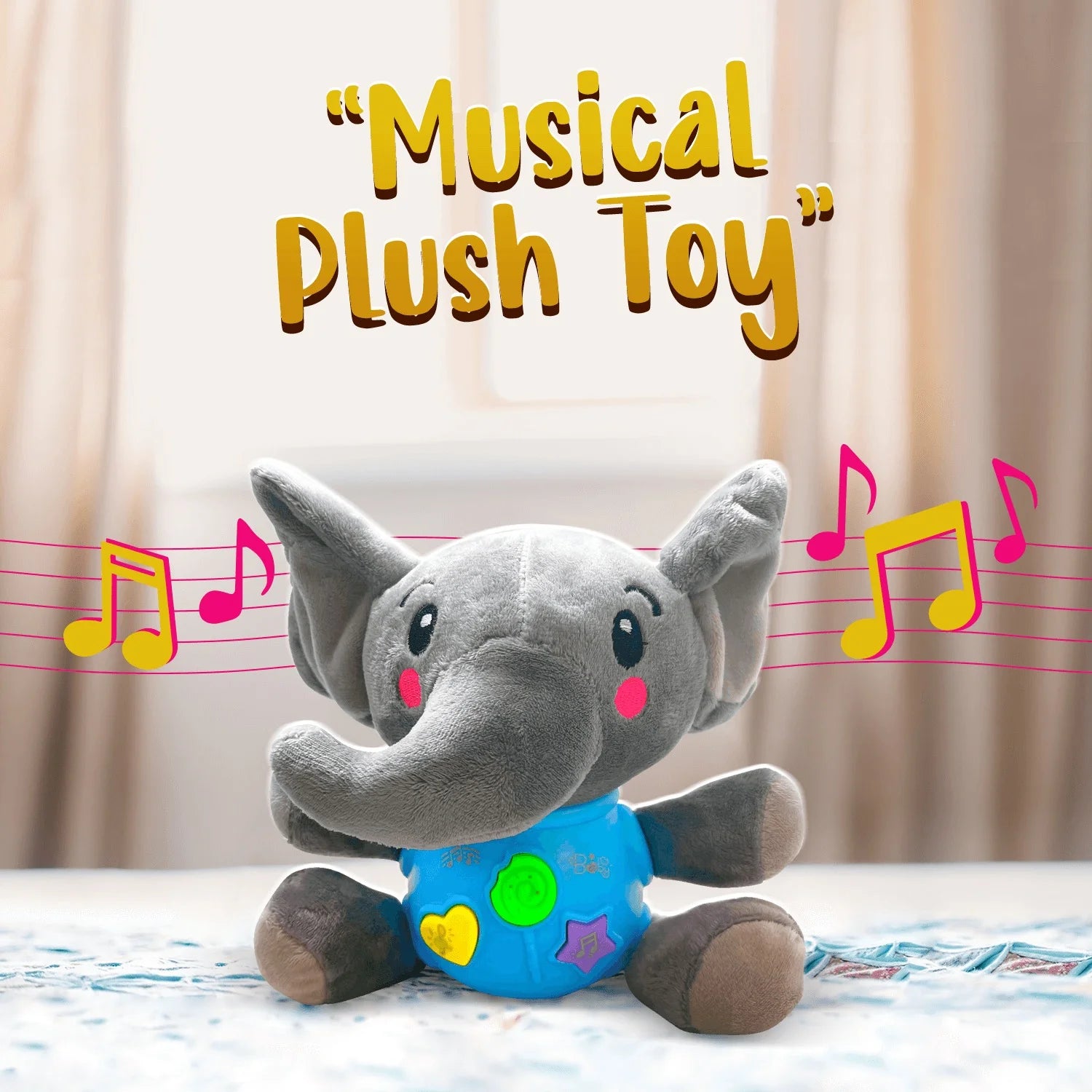 Musical Baby Plush Monkey Stuffed Animal Toys M950