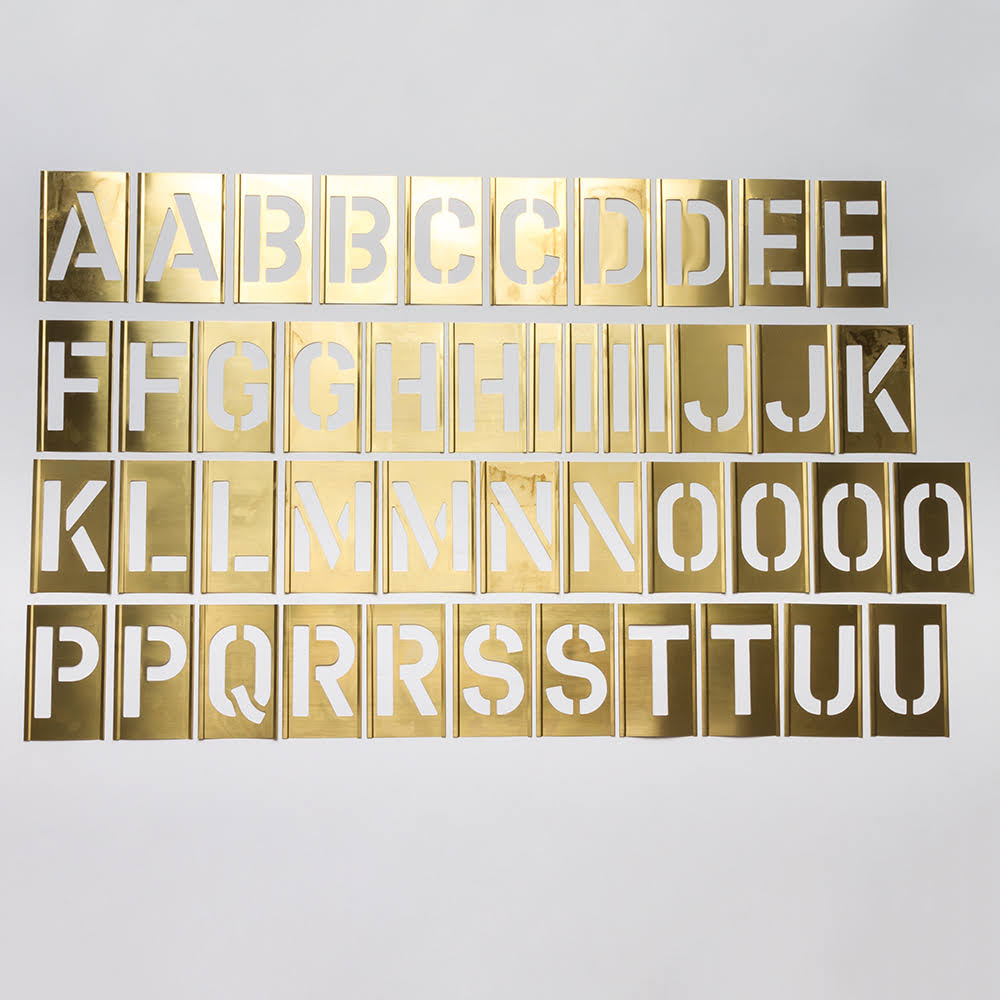 Interlocking Alphabet Stencils 76 Piece Set H909