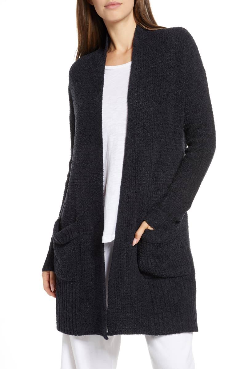 Black CozyChic Lite Long Weekend Cardi N216470