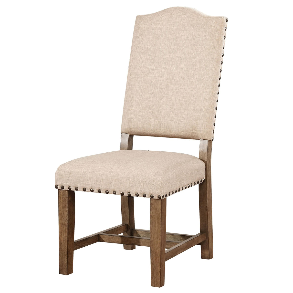 Rustic Oak Solid Wood Side Chairs Set of 2 V618734