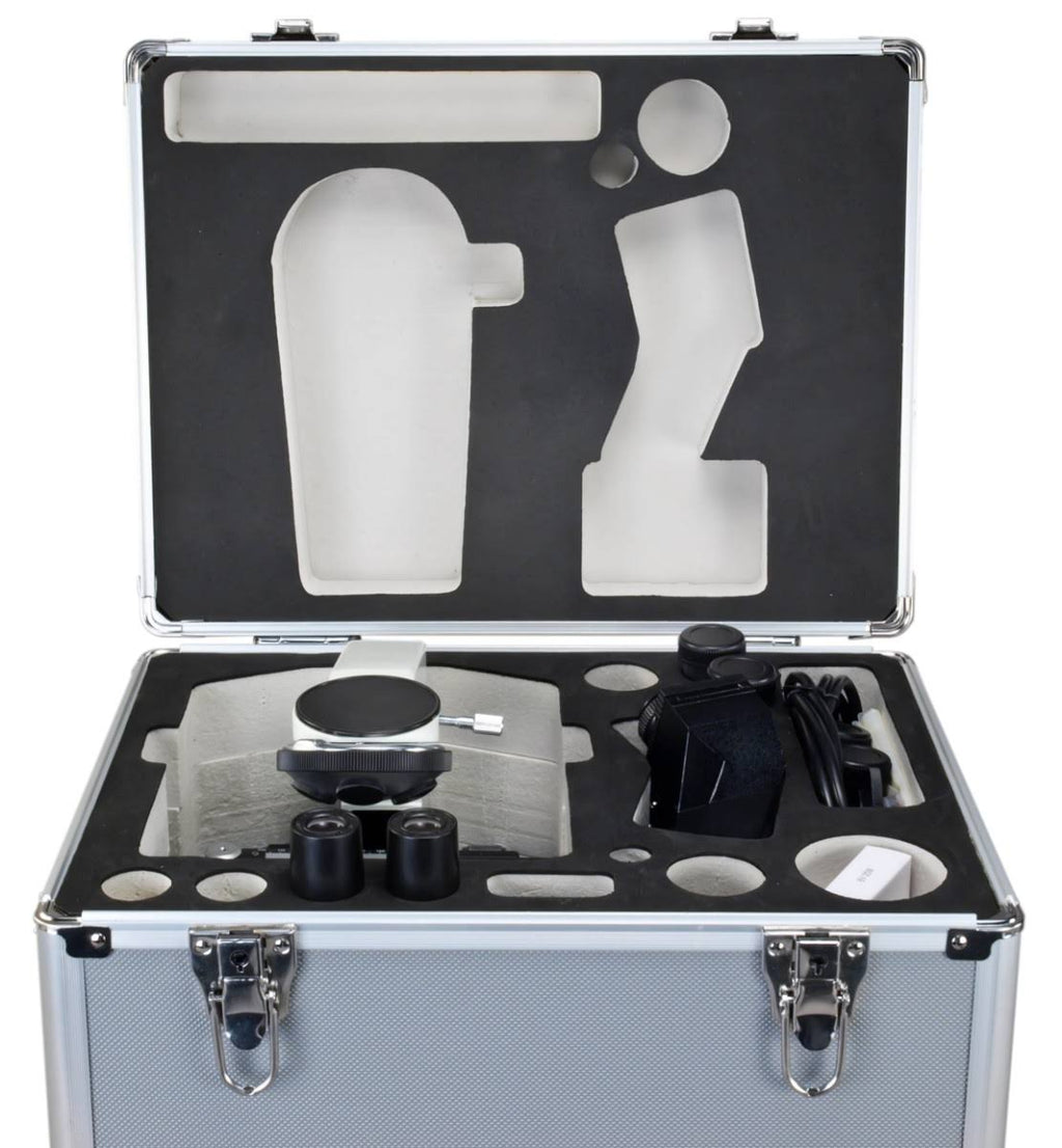 Compound Binocular Microscope with Aluminum Carrying Case A2376
