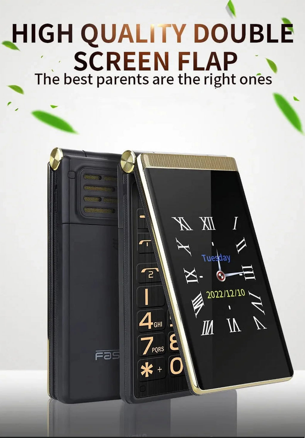 4G Flip Mobile CellPhone with Big Keyboard U73891
