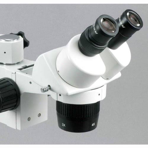 Binocular Microscope, 10x and 40x Magnification, Single-Arm Boom Stand O815