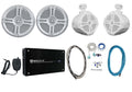 6.5" Marine Boat Speakers with 8" Wakeboards and Amp Wire Kit C216955