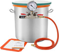 5 Gallon Stainless Steel Vacuum Chamber Kit with Tempered Glass Lid A1804