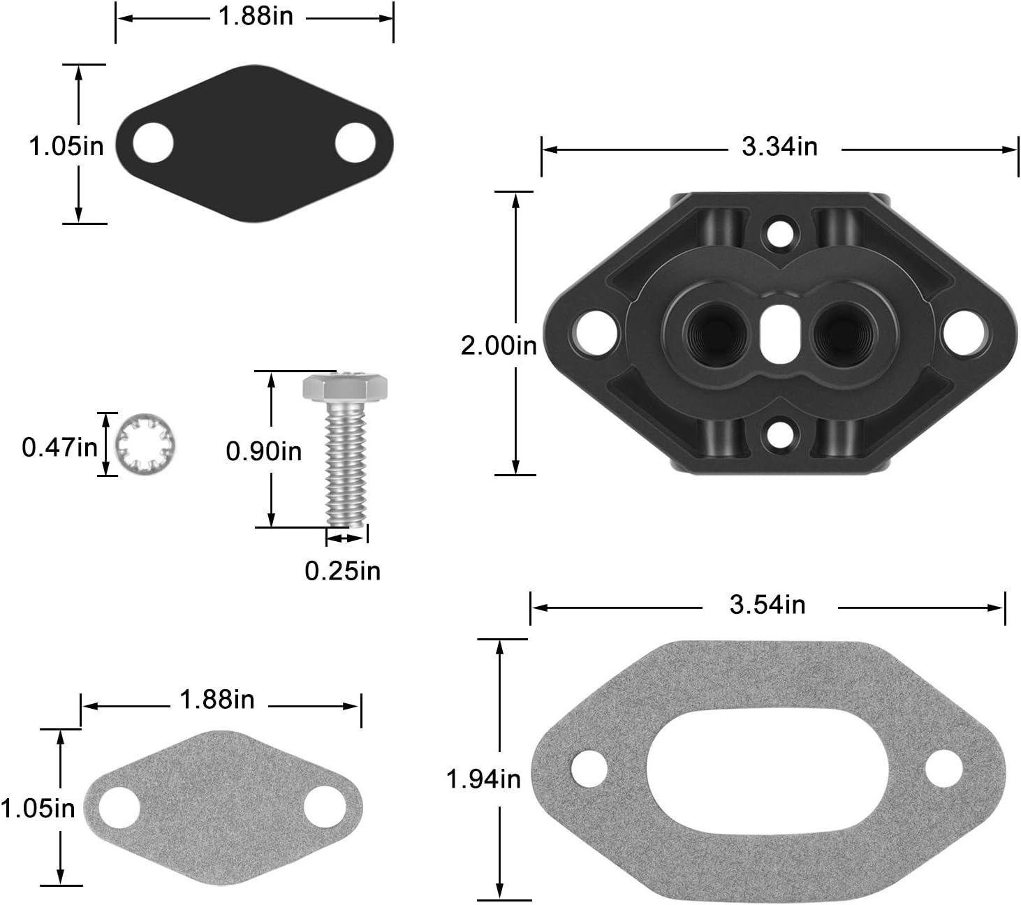 Trim Connector Kit for MerCruiser Alpha Bravo Drives, Pack of 2 I347402