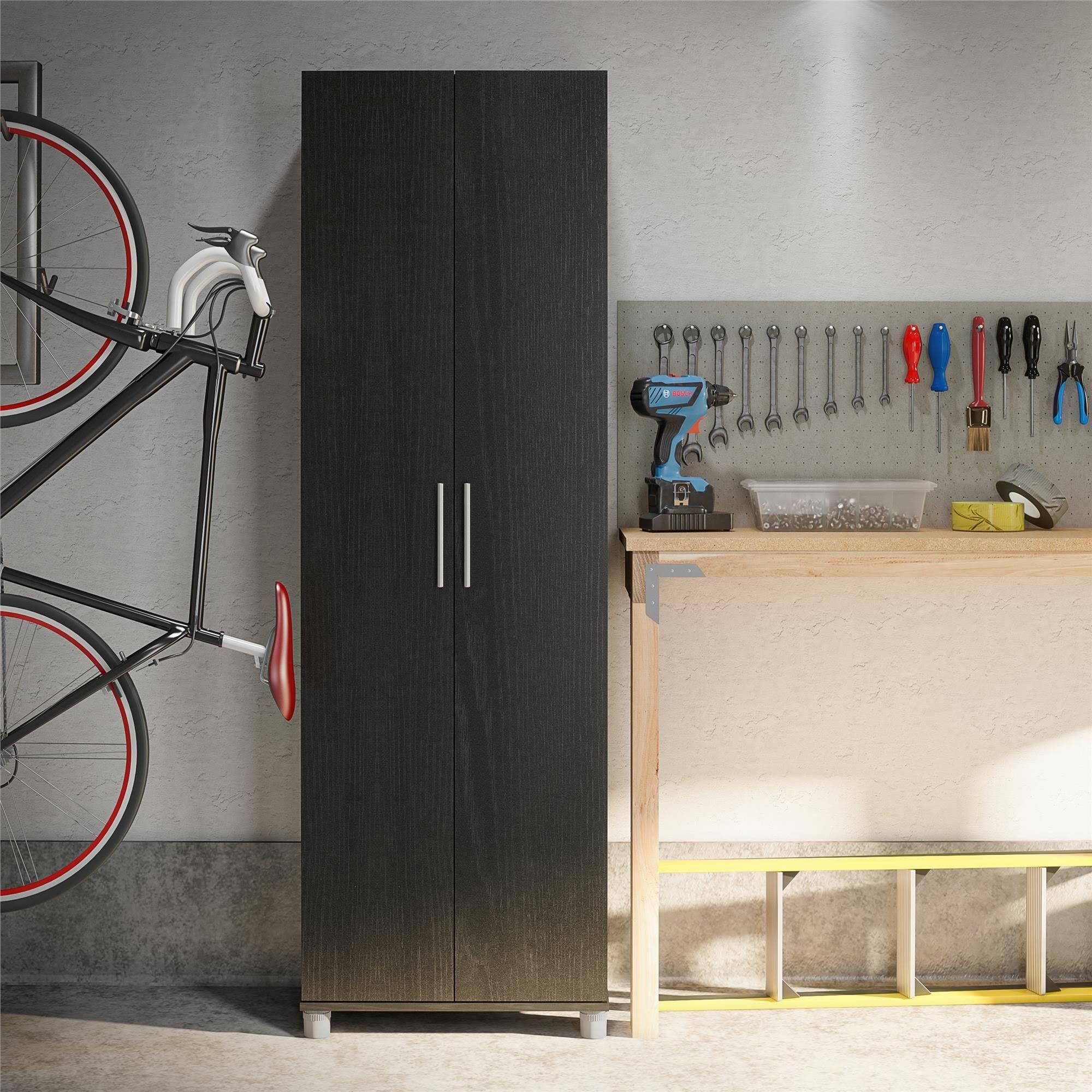 Ivory Oak Utility Storage Cabinet F512