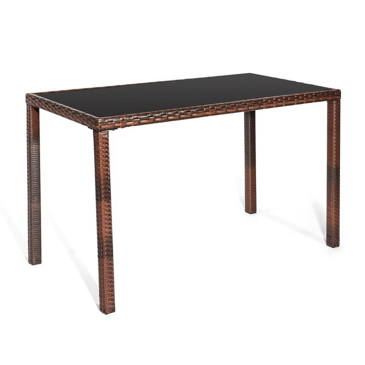 5-Piece PE Rattan Outdoor Dining Set U790541