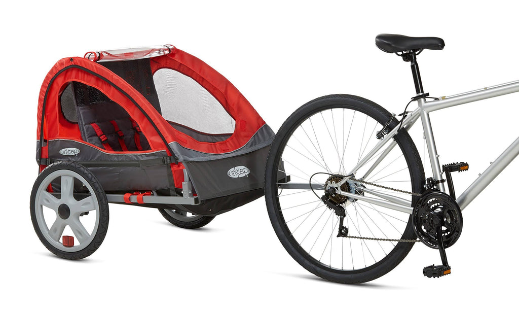 Red Double Bicycle Trailer F647