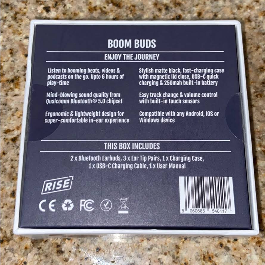 Black Boom Buds H7438