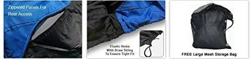 Blue/Black Trailerable Jet Ski Cover with Storage Bag E375561
