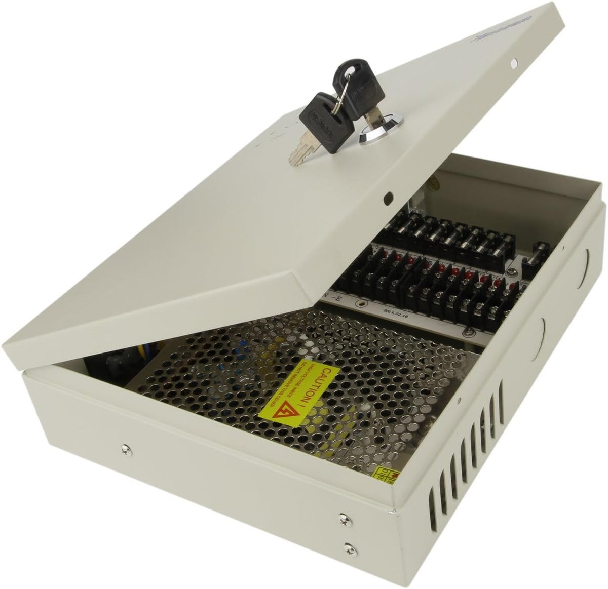 16 Channel Port 12V DC 10 Amp Power Supply Box with Glass Fuse Z76440