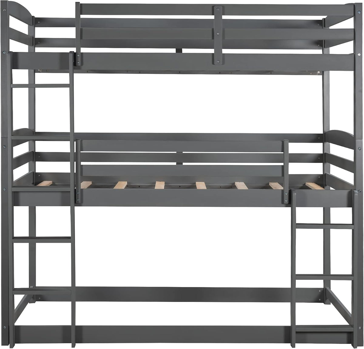 Solid Wood Twin Triple Bunk Bed G749056