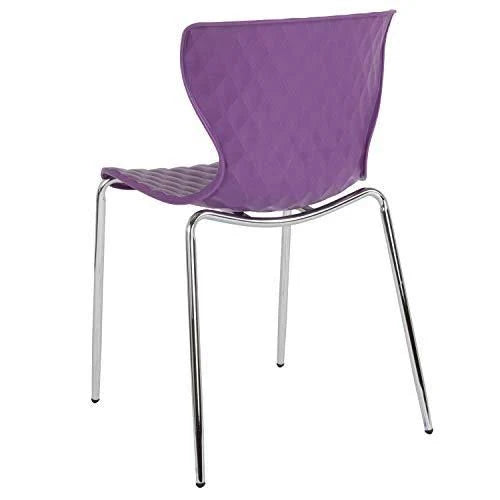 Purple Plastic Stack Chair Z8662