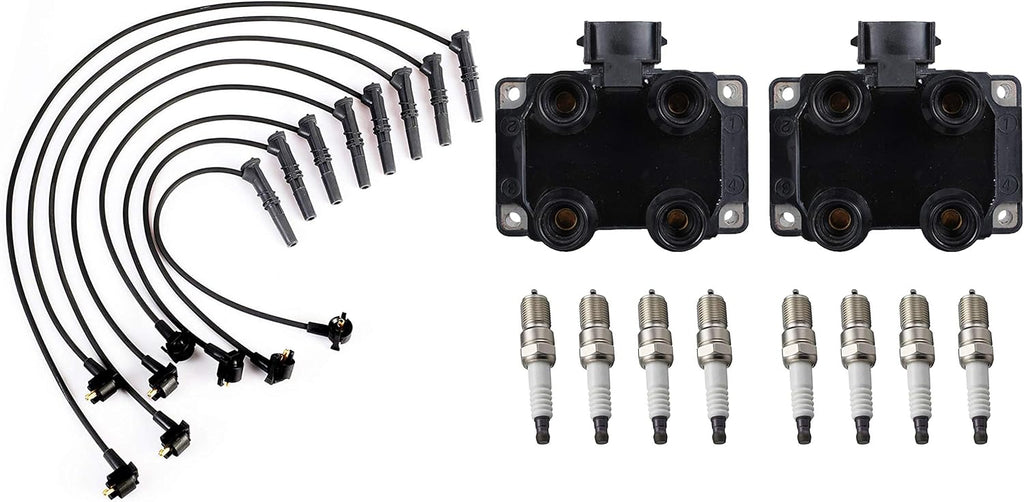 Set of 8 Ignition Coil Pack 8 Spark Plug 8 Wireset Tune Up Kit for Ford 4.6L G5623