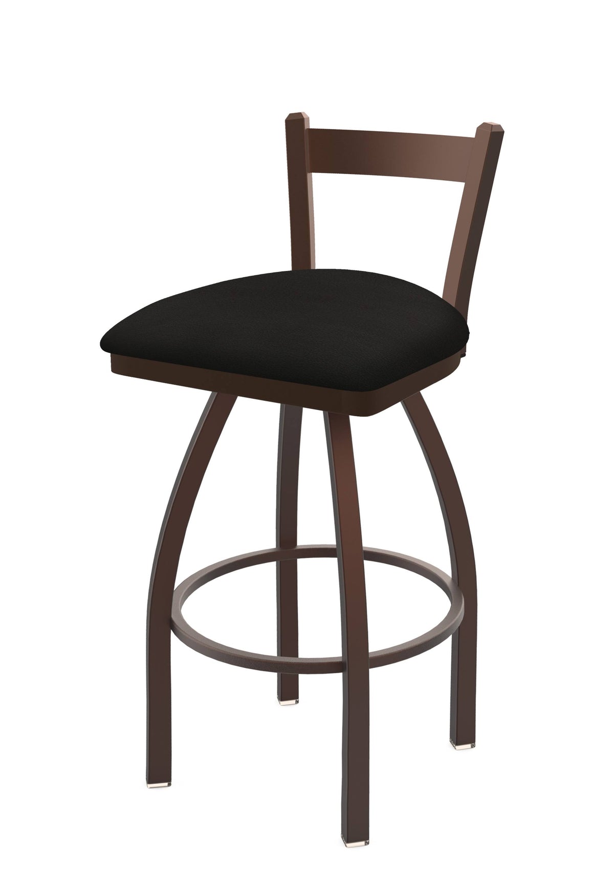 30x22 Low Back Swivel Bar Stool with Bronze Finish X342