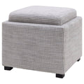 Fabric Storage Ottoman with Tray K6912