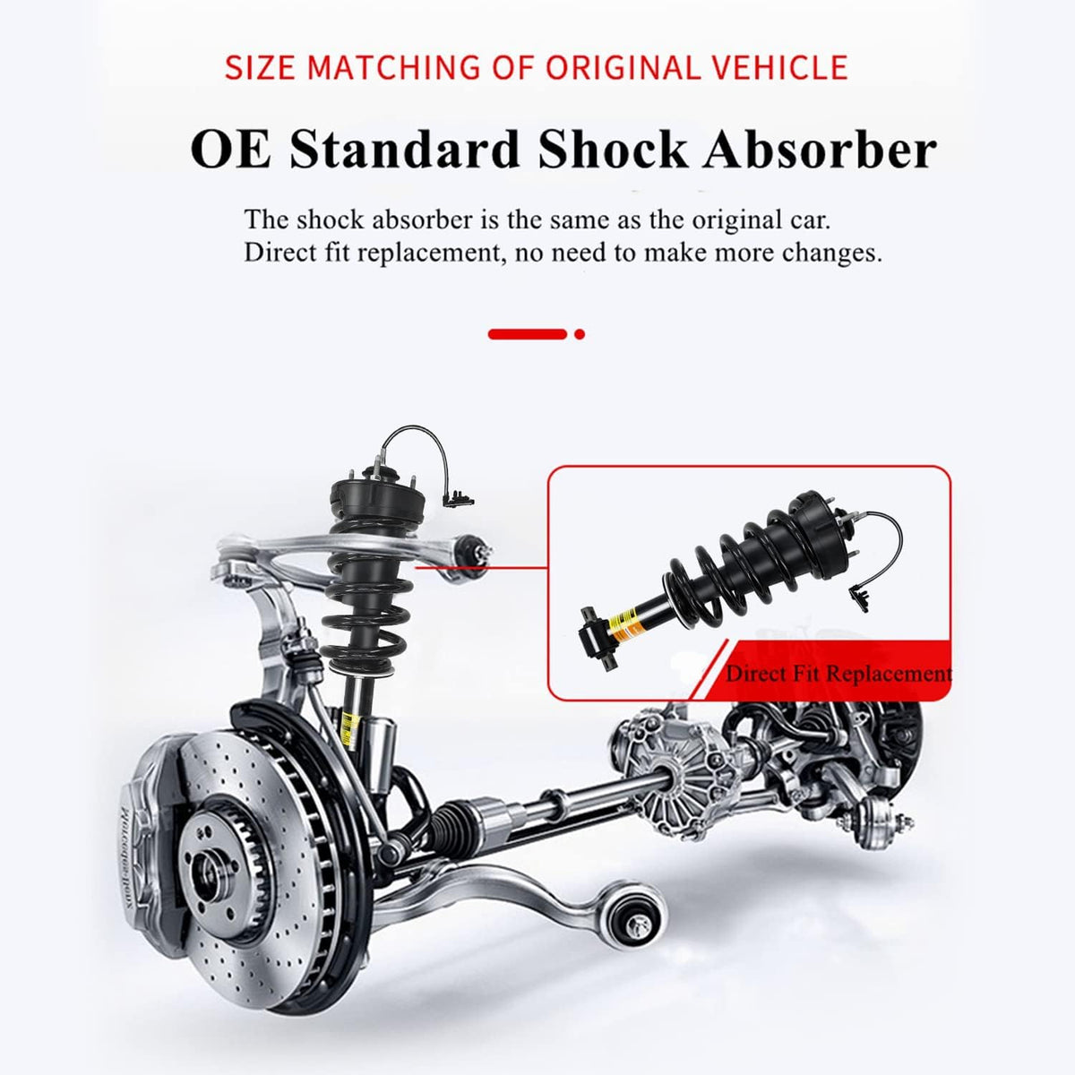 Front Pair Shock Absorber Assy w/Magnetic Control M93355