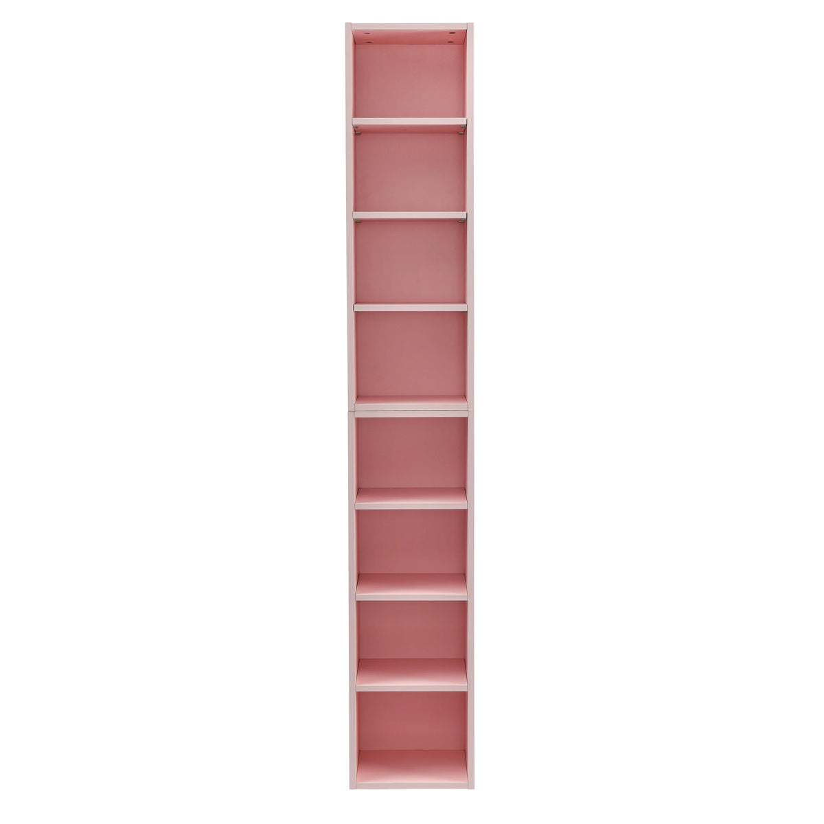 8-Tier Tall Narrow Bookcase with Adjustable Shelves H383