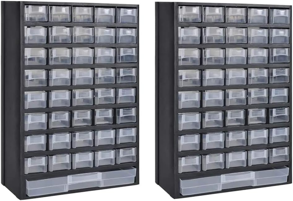 41-Drawer Plastic Storage Cabinet Tool Box O6441