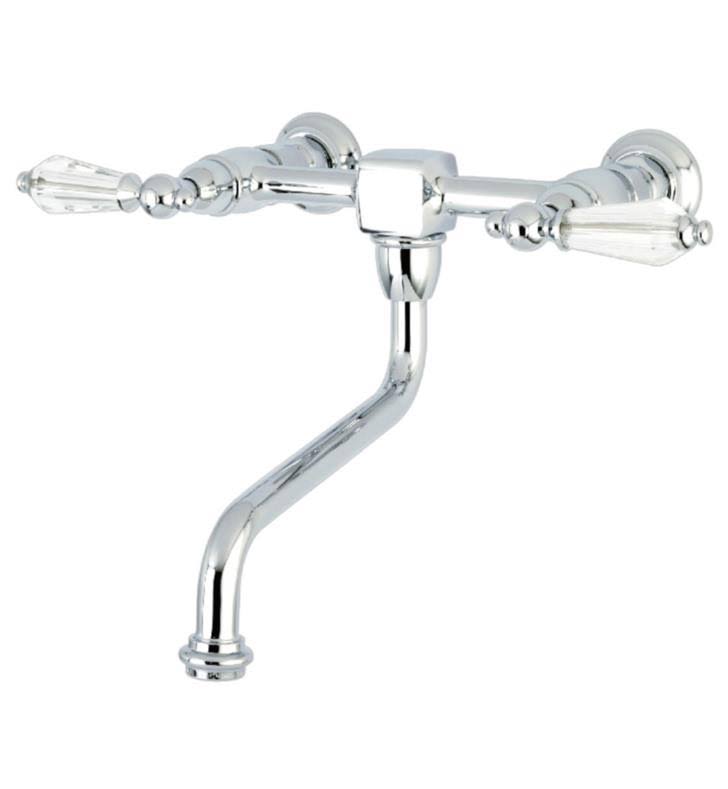 Polished Brass Wall Mount Vessel Sink Faucet O6554