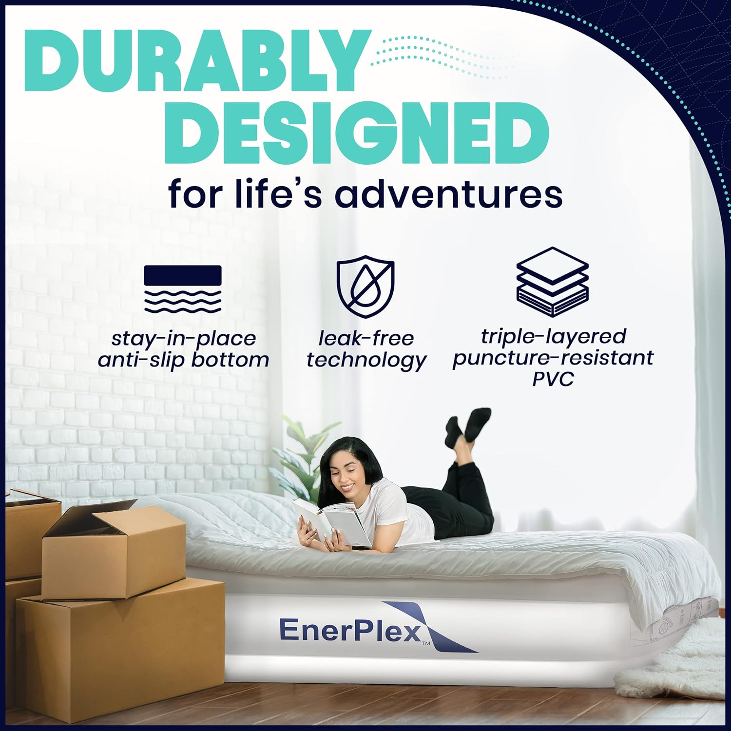 Twin Air Mattress with Built-in Dual Pump Q432228