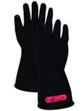 Class 0 Rubber Electrical Insulating Safety Gloves, Size 10.5, 11 Length V600