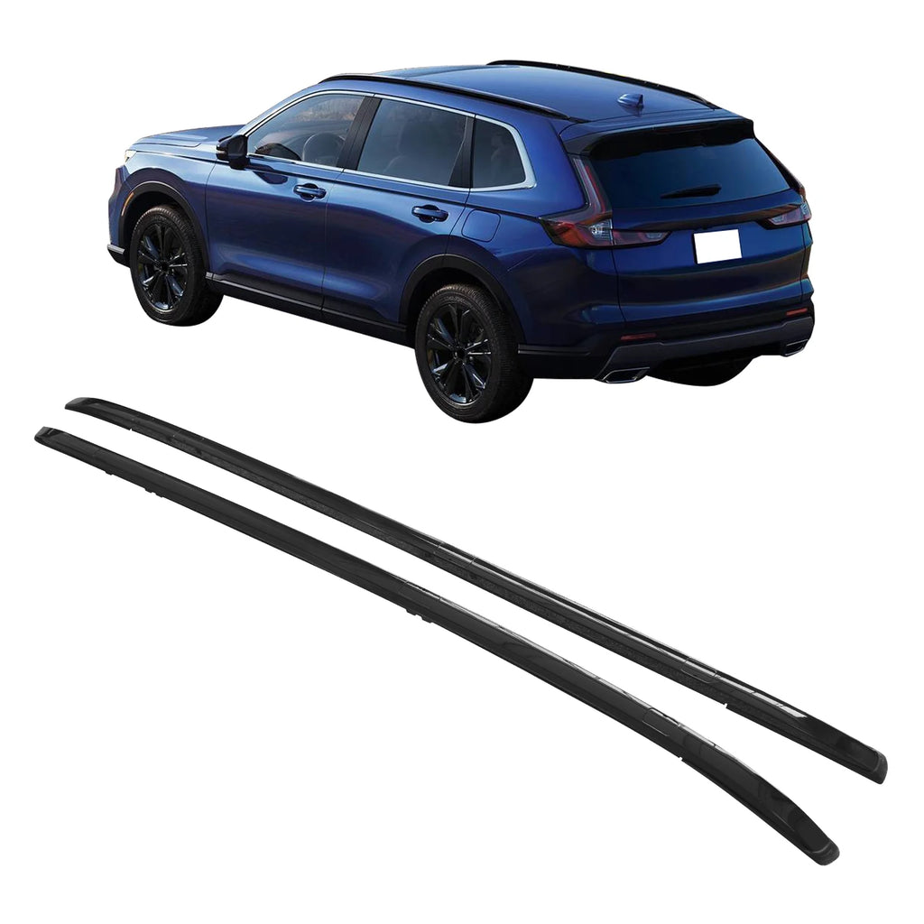 2PCS Car Top Roof Rack Rail Cross Bar Luggage Cargo Carrier Aluminum Black T2861