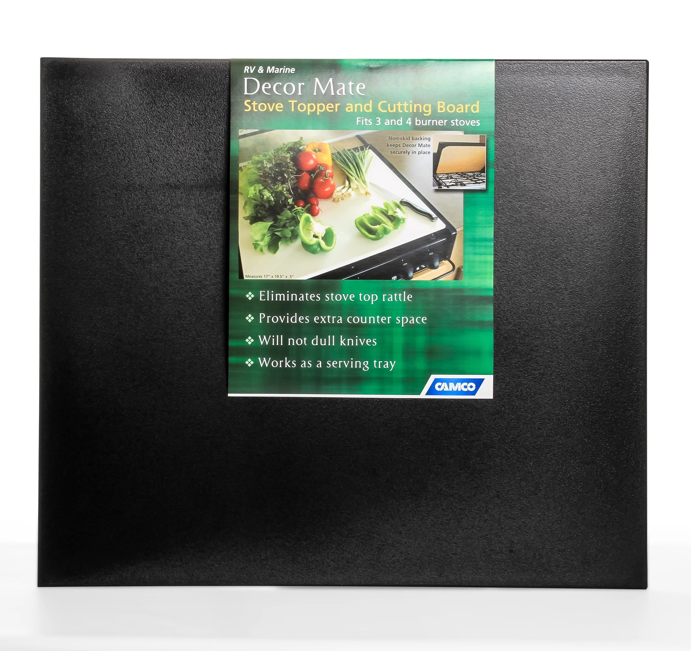 Black Stove Topper and Cutting Board U480