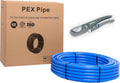 3/4 Inch x 100 Ft Blue Pex-b Pipe with Pipe Cutter O82466