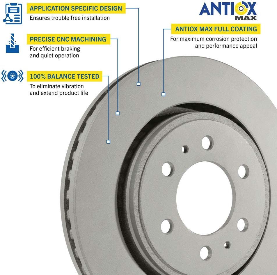 Rear Brake Rotor Pack of 2 W7405