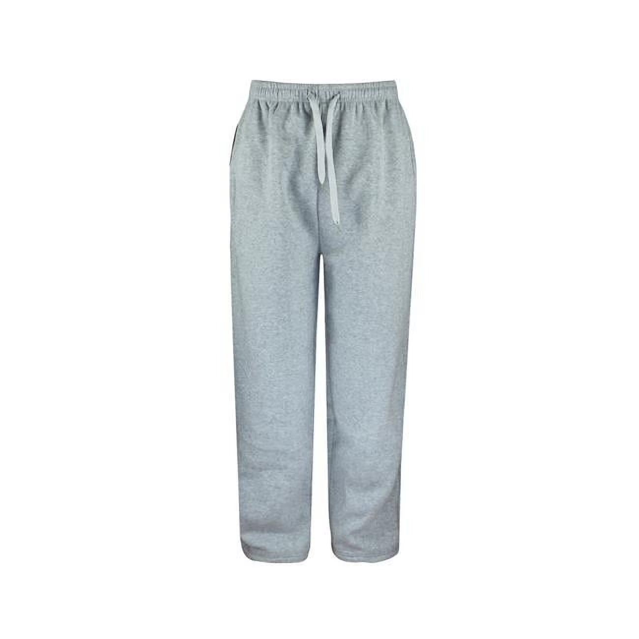 Men Fleece Light Grey Sweatpants, Extra Large - Case of 24 U150781