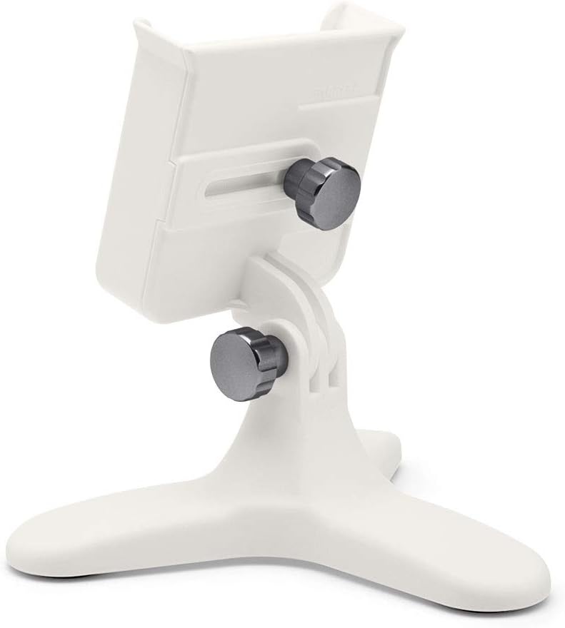 White Universal Desktop Cell Phone Holder with Red Billet Knobs Pack of 2 L311
