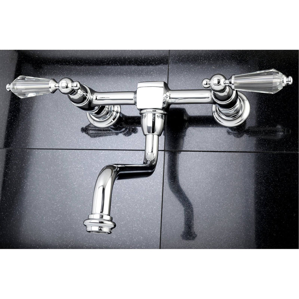 Polished Brass Wall Mount Vessel Sink Faucet O6554
