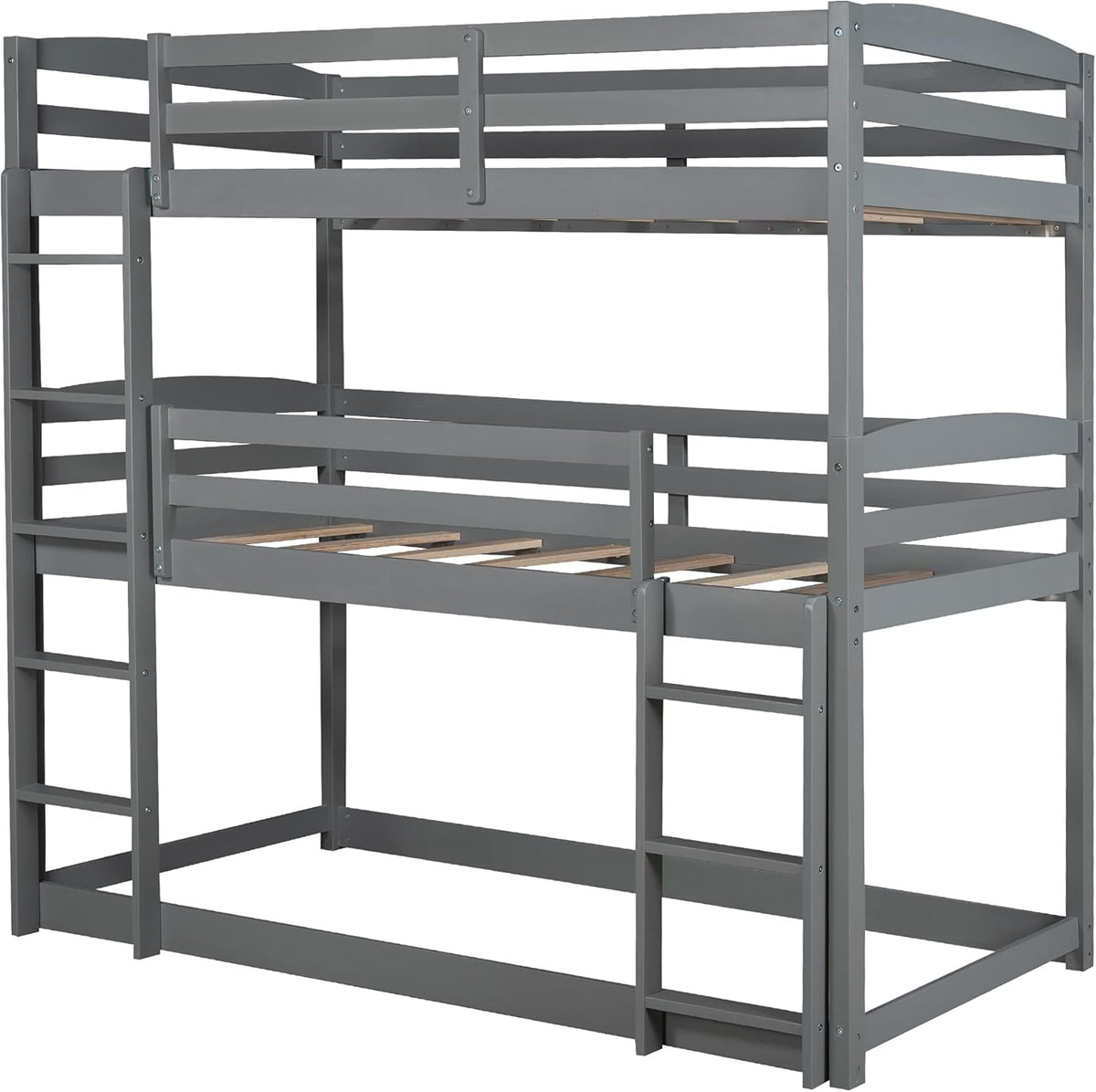 Solid Wood Twin Triple Bunk Bed G749056