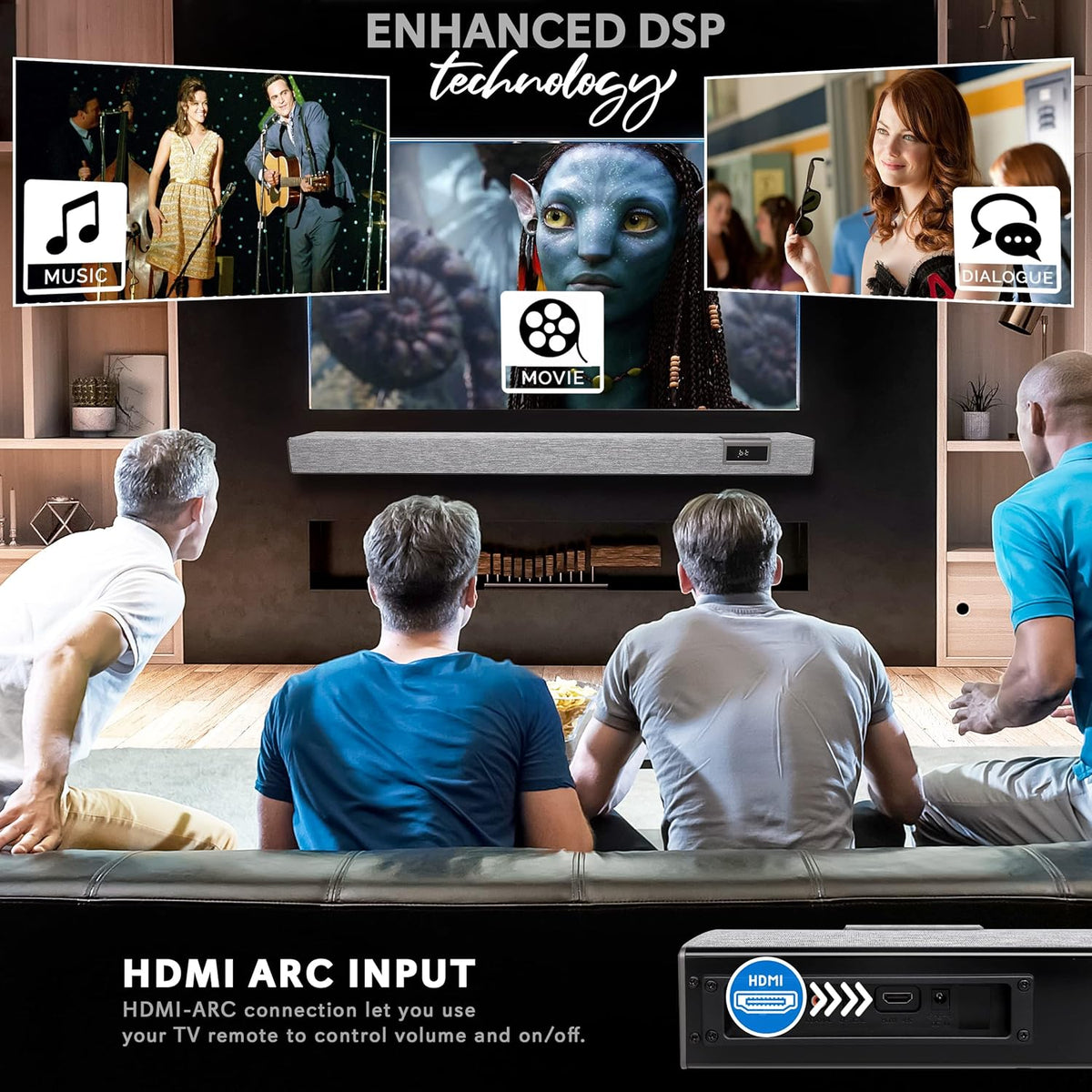 60W Bluetooth Sound Bar with Remote Control W199