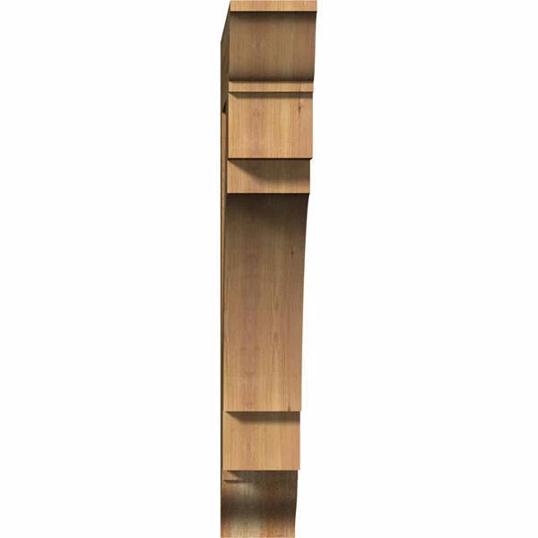 6x22W x 36x22D x 40x22H Rough Sawn Bracket, Western Red Cedar B808