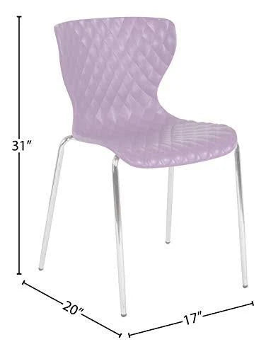 Purple Plastic Stack Chair Z8662