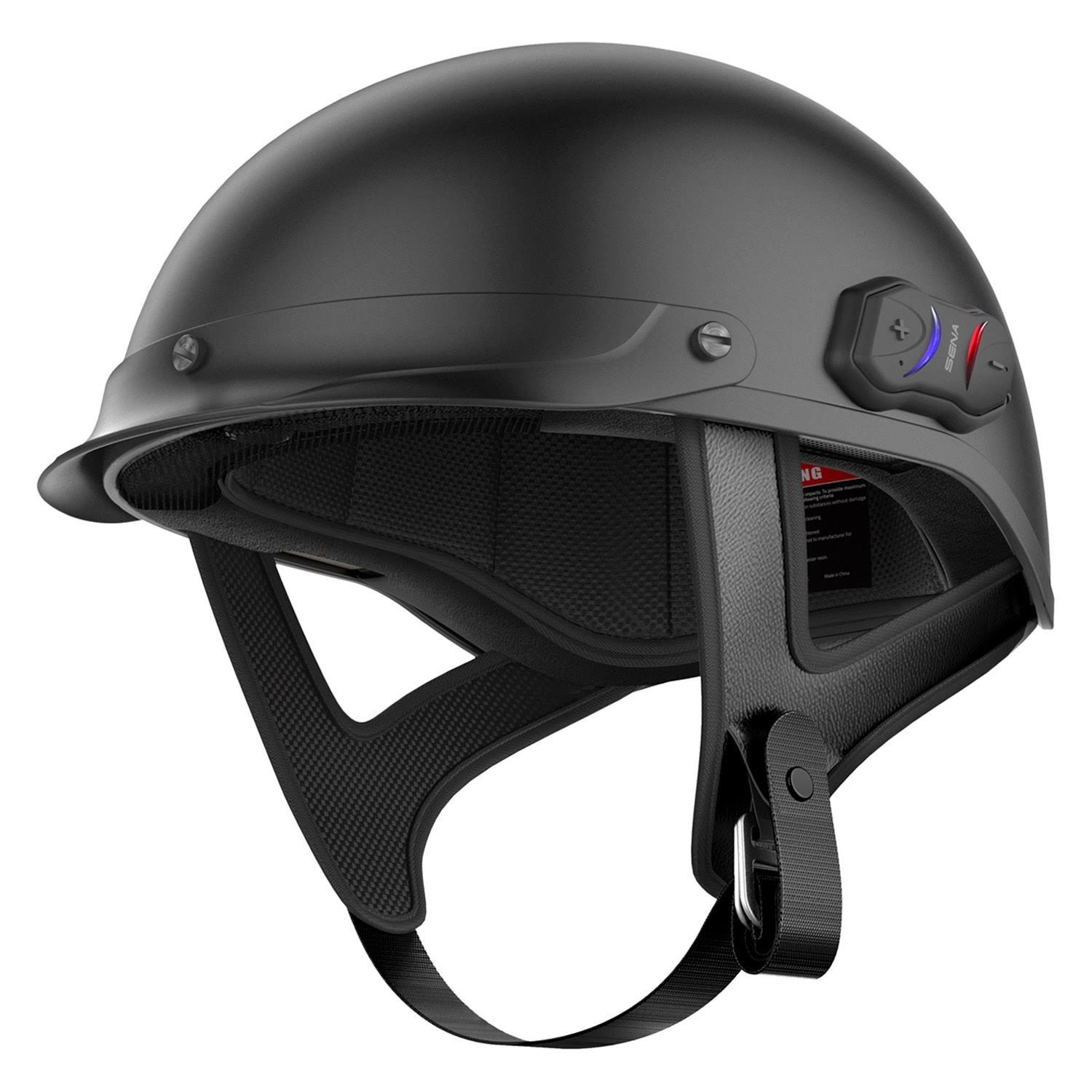 Matte Black Bluetooth Half Helmet R289