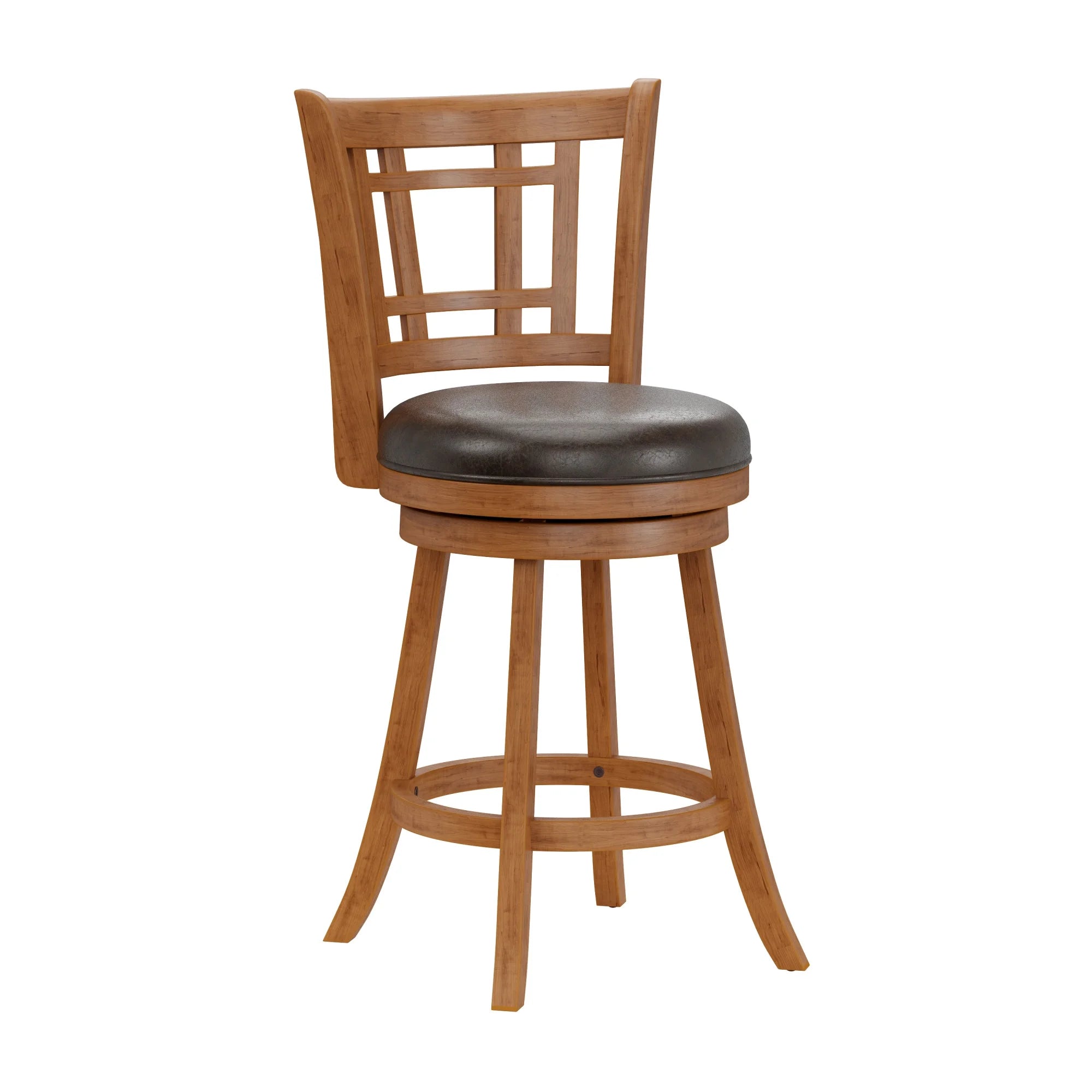 Oak Swivel Counter Height Stool F56287