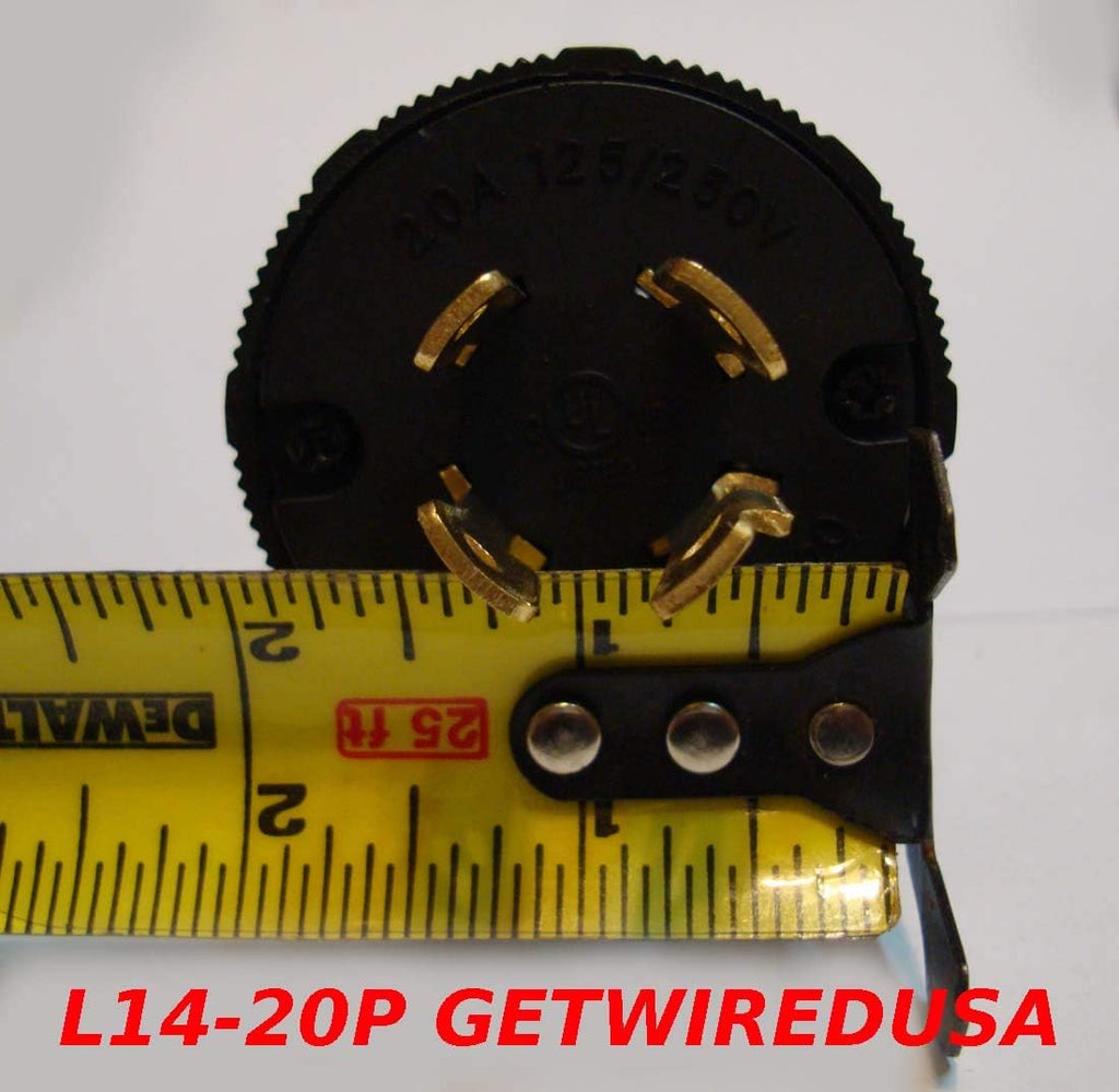 75-Foot NEMA L14-30P to 6-50R Heavy Duty 10/3 Extension Cord Adapter D6848