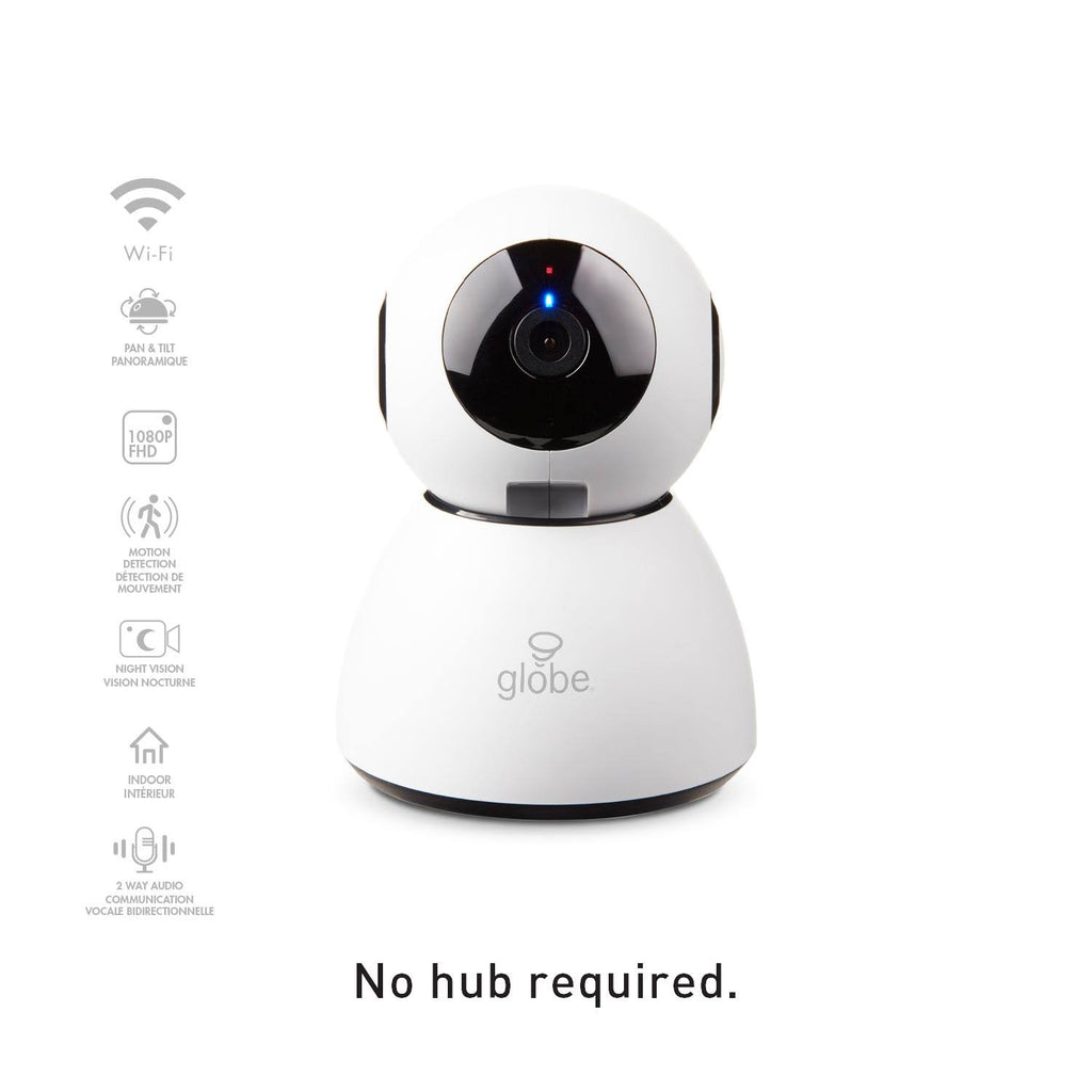 Black/White Wi-Fi Security Camera Y417369